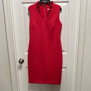 Calvin Klein Red Sleeveless Dress